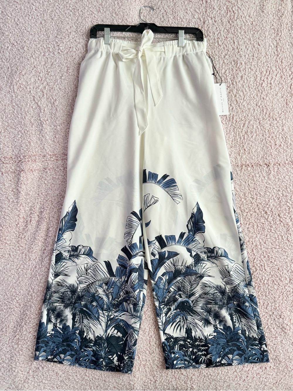 Maison d' Amelie Wide Leg Palazzo Style Pants Medium